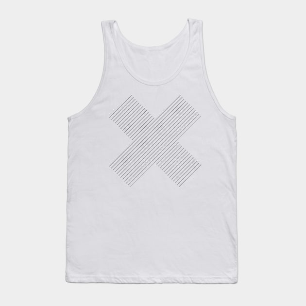 Minimal Cross Tank Top by Valshin